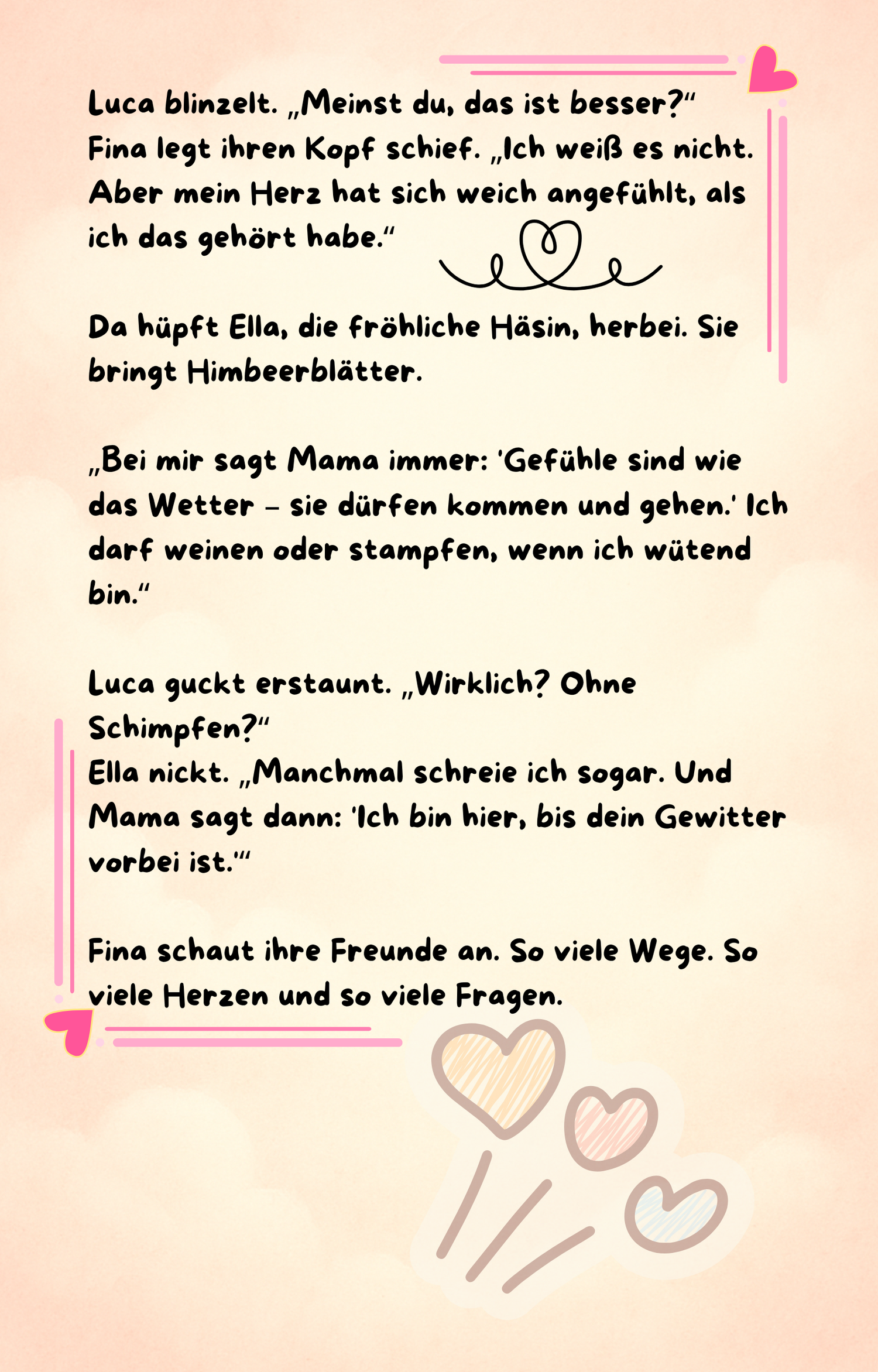 Fina hört auf ihr Herz