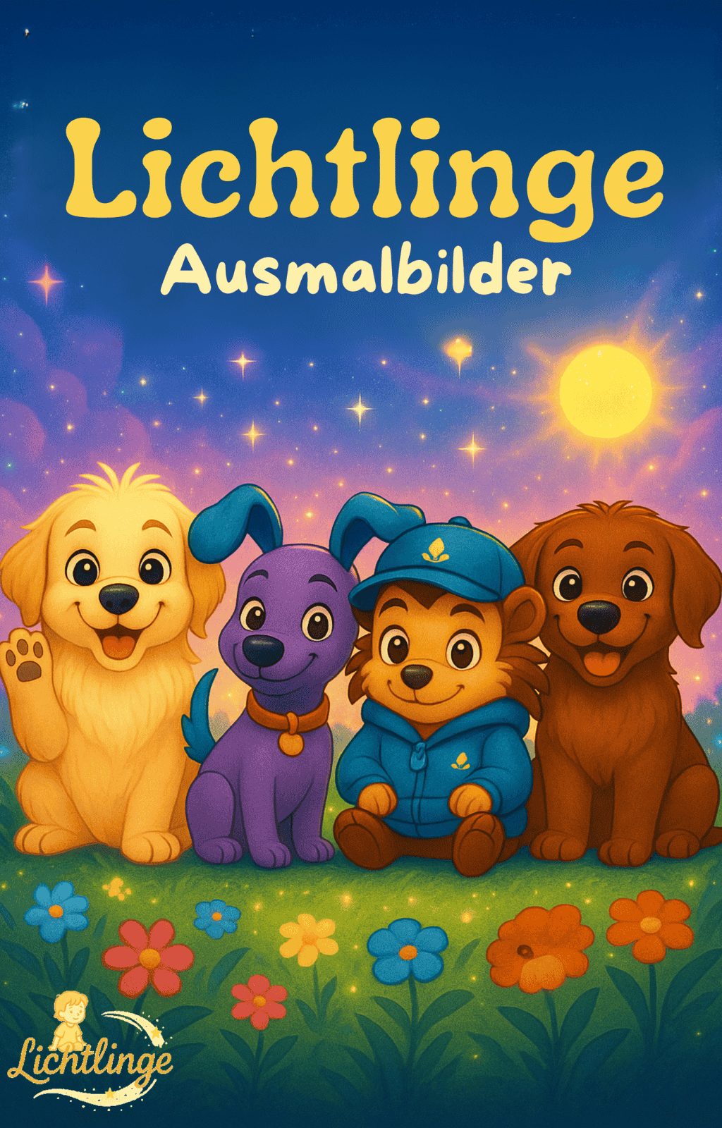 Lichtlinge Ausmalbilder – 20 magische Seiten zum Ausdrucken